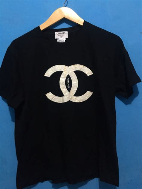 t shirt chanel|chanel tee shirts vintage.